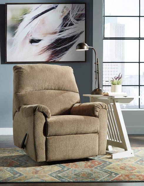 Nerviano Mocha Zero Wall Recliner - WCC Furniture & Mattress Center Lafayette & Lake Charles