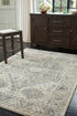 Precia Gray/Cream Large Rug - WCC Furniture & Mattress Center Lafayette & Lake Charles
