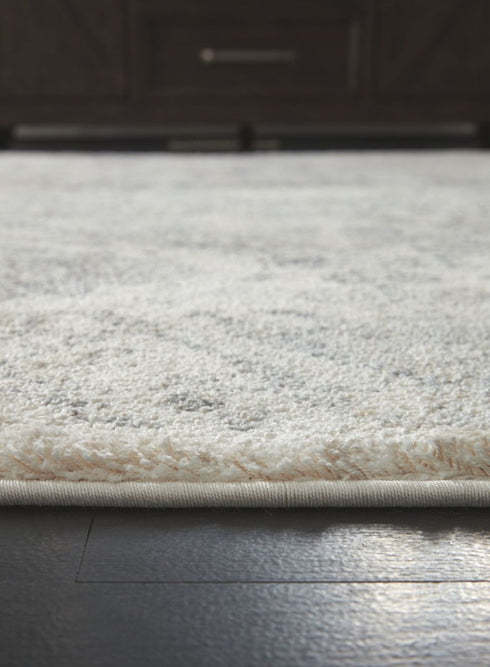 Precia Gray/Cream Large Rug - WCC Furniture & Mattress Center Lafayette & Lake Charles