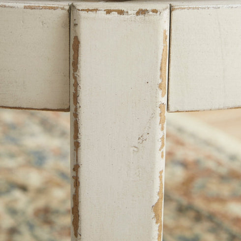 Realyn Chipped White Oval Dining Room EXT Table - WCC Furniture & Mattress Center Lafayette & Lake Charles