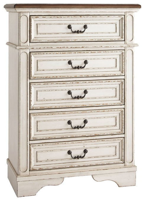 Realyn Chipped White Youth Chest - WCC Furniture & Mattress Center Lafayette & Lake Charles
