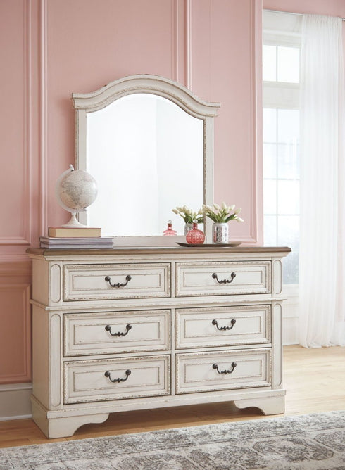 Realyn Two - tone Youth Dresser & Mirror - WCC Furniture & Mattress Center Lafayette & Lake Charles