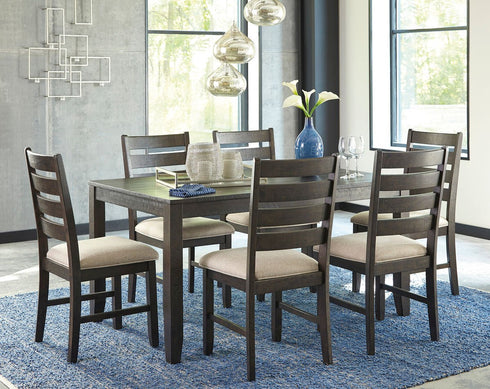 Rokane Brown 7 Piece Dining Set - WCC Furniture & Mattress Center Lafayette & Lake Charles