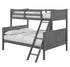 Sami Grey Twin/Full Bunk Bed w/Ladder - WCC Furniture & Mattress Center Lafayette & Lake Charles