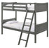 Sami Grey Twin/Twin Bunk Bed w/Ladder - WCC Furniture & Mattress Center Lafayette & Lake Charles