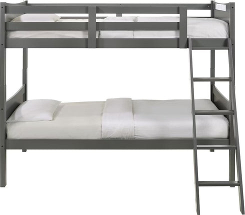 Sami Grey Twin/Twin Bunk Bed w/Ladder - WCC Furniture & Mattress Center Lafayette & Lake Charles