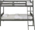 Sami Grey Twin/Twin Bunk Bed w/Ladder - WCC Furniture & Mattress Center Lafayette & Lake Charles