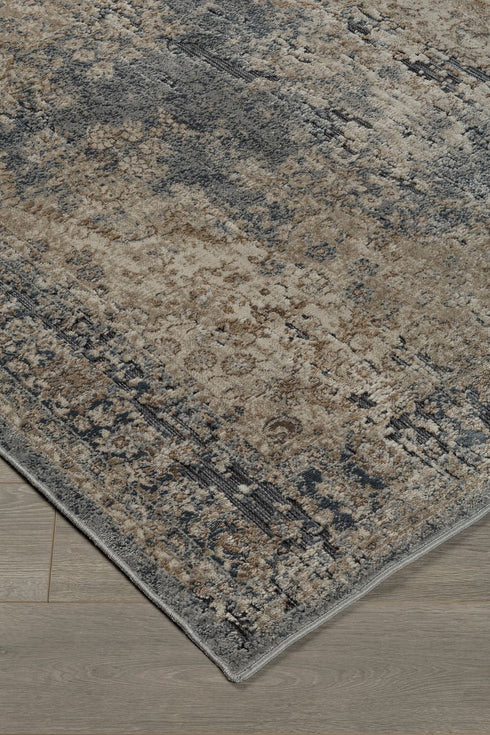 South Blue/Tan Medium Rug - WCC Furniture & Mattress Center Lafayette & Lake Charles