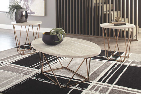 Tarica Two - tone Occasional Table Set (3/CN) - WCC Furniture & Mattress Center Lafayette & Lake Charles