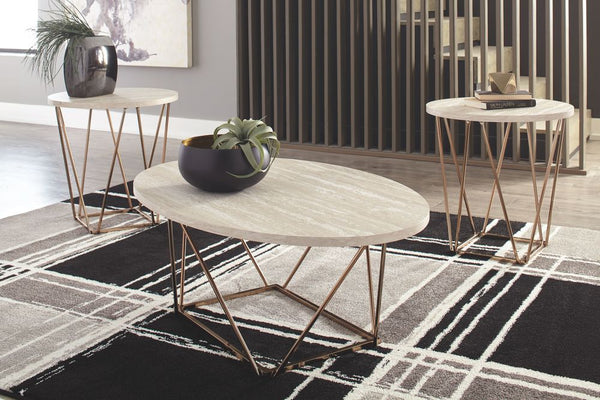 Tarica Two - tone Occasional Table Set (3/CN) - WCC Furniture & Mattress Center Lafayette & Lake Charles