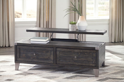 Todoe Dark Gray Lift Top Cocktail Table - WCC Furniture & Mattress Center Lafayette & Lake Charles