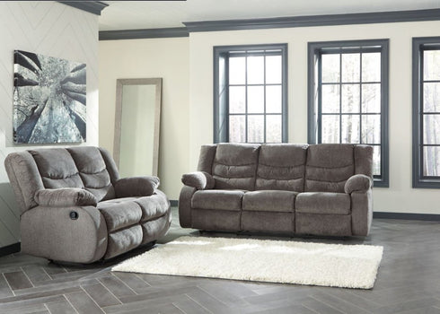 Tulen Gray Reclining Sofa/Couch - WCC Furniture & Mattress Center Lafayette & Lake Charles