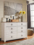Willowton Two - tone Dresser - WCC Furniture & Mattress Center Lafayette & Lake Charles