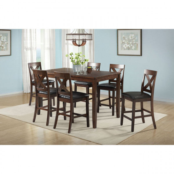 Alex Cherry 7 Piece Counter Height Dining Set