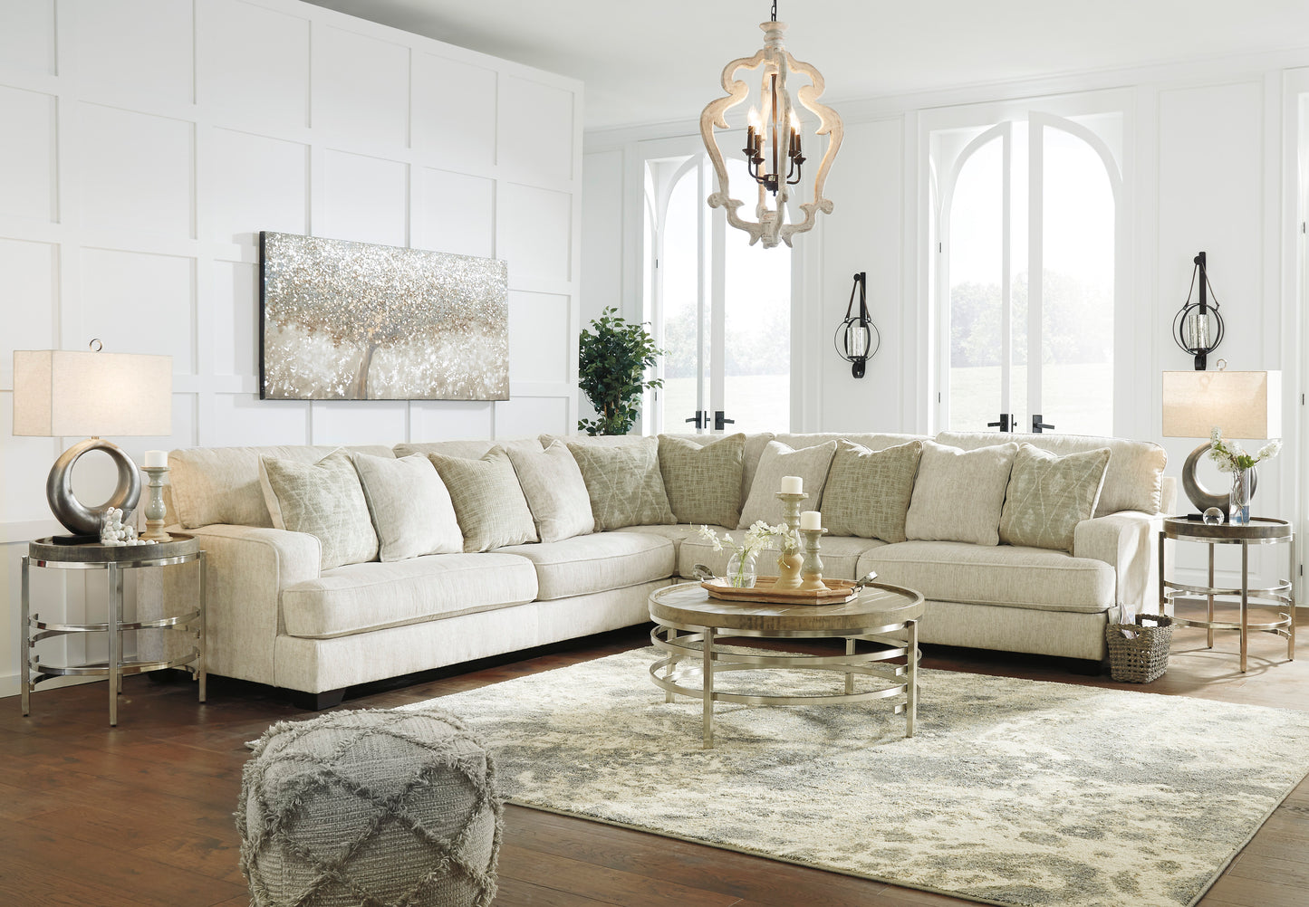 Rawcliffe Parchment 3 Piece Sectional