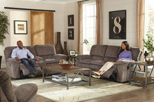 Load image into Gallery viewer, Reyes Graphite Reclining Sofa &amp; Reclining Loveseat with Console
