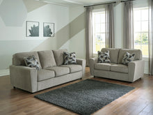 Load image into Gallery viewer, Cascilla Pewter Sofa &amp; Loveseat
