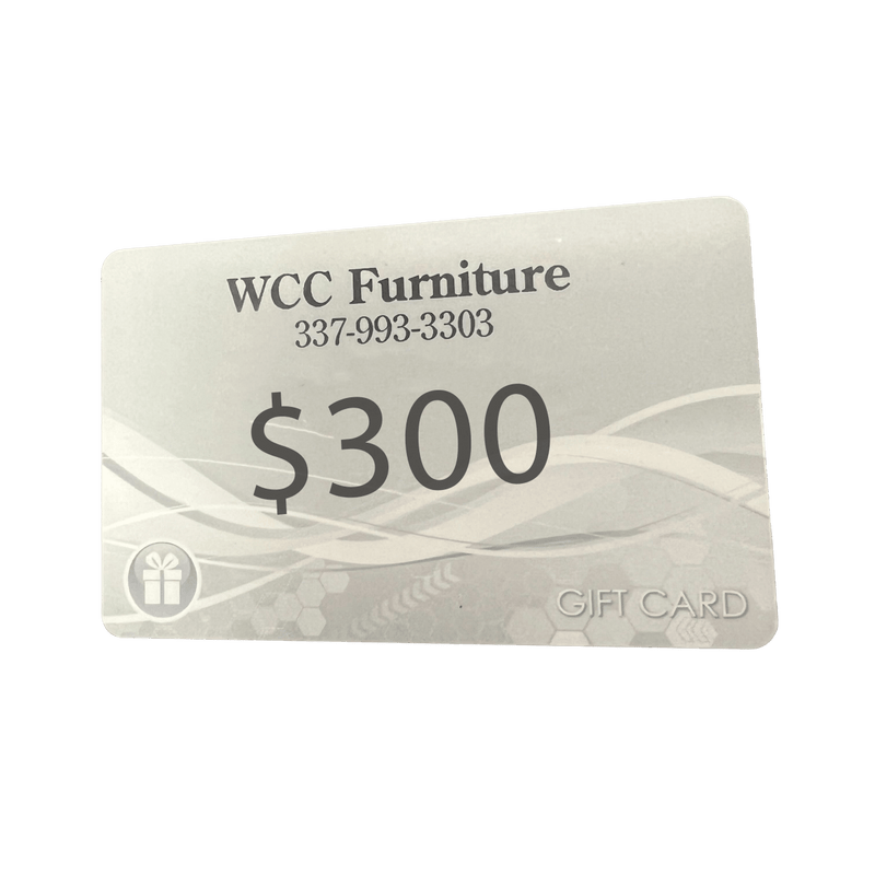 $300 Gift Card - WCC Furniture & Mattress Center Lafayette & Lake Charles