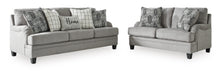 Load image into Gallery viewer, Davinca Charcoal Sofa &amp; Loveseat
