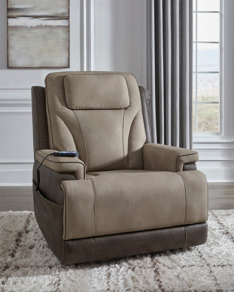 4Z-Peaceful Pause Sand Power Lift Recliner - WCC Furniture & Mattress Center Lafayette & Lake Charles