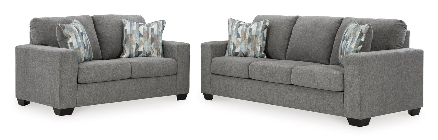 Deltona Graphite Sofa & Loveseat