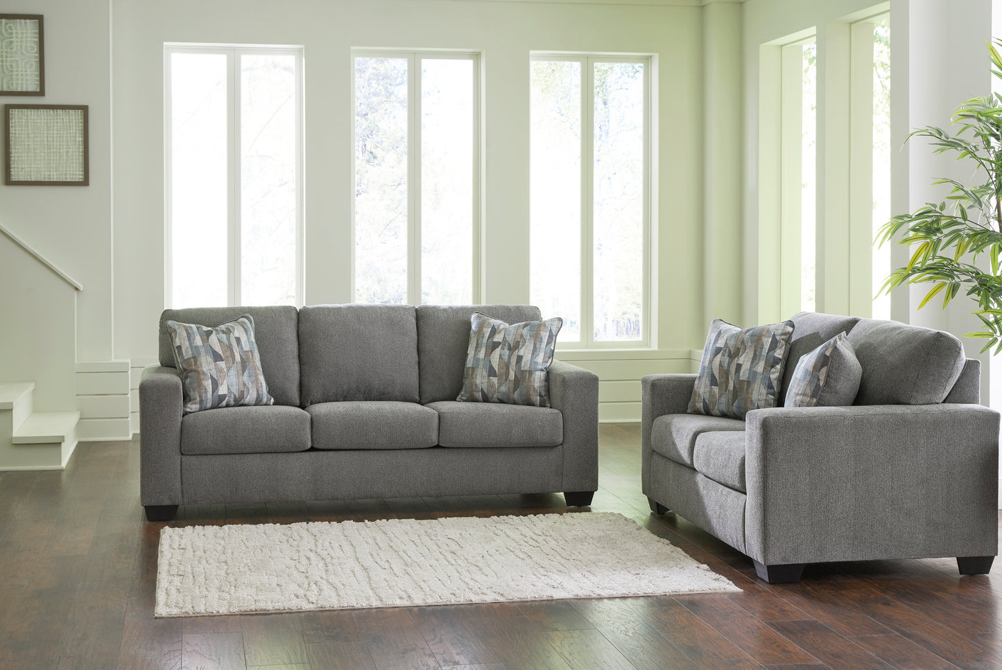 Deltona Graphite Sofa & Loveseat