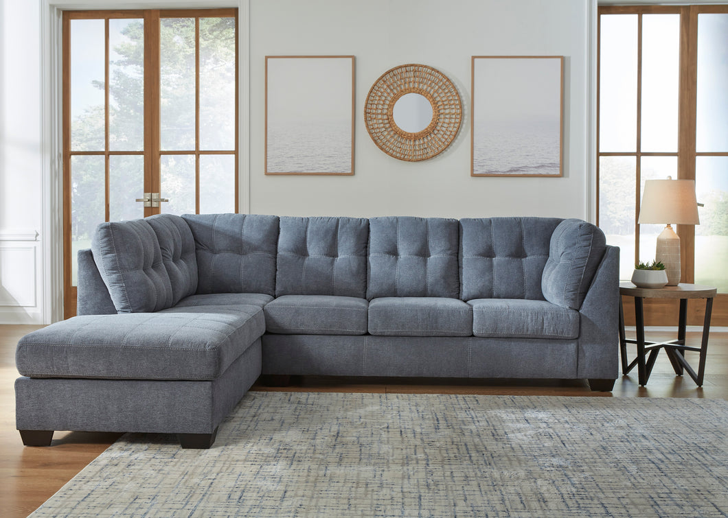 Marleton Denim LAF Chaise Sectional