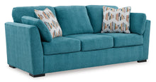 Load image into Gallery viewer, Keerwick Teal Sofa &amp; Loveseat
