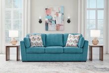 Load image into Gallery viewer, Keerwick Teal Sofa &amp; Loveseat
