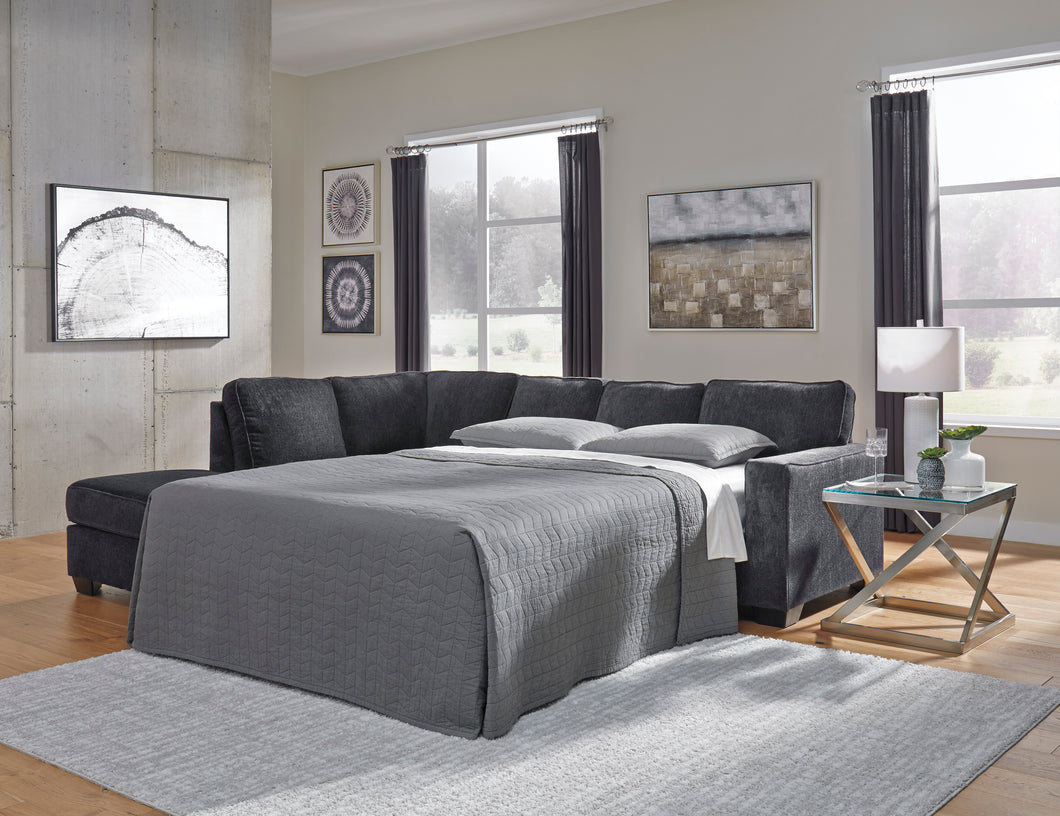 Altari Slate Full Sleeper Sectional w/ LAF Chaise