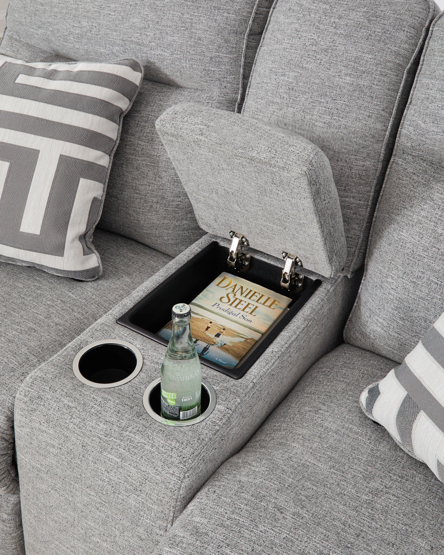 Biscoe Power Reclining Sofa & Loveseat w/Adj Headrest