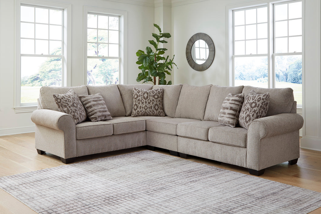 Claireah Umber 3-Piece Sectional