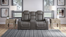 Load image into Gallery viewer, Hyllmont Gray Power Reclining Loveseat
