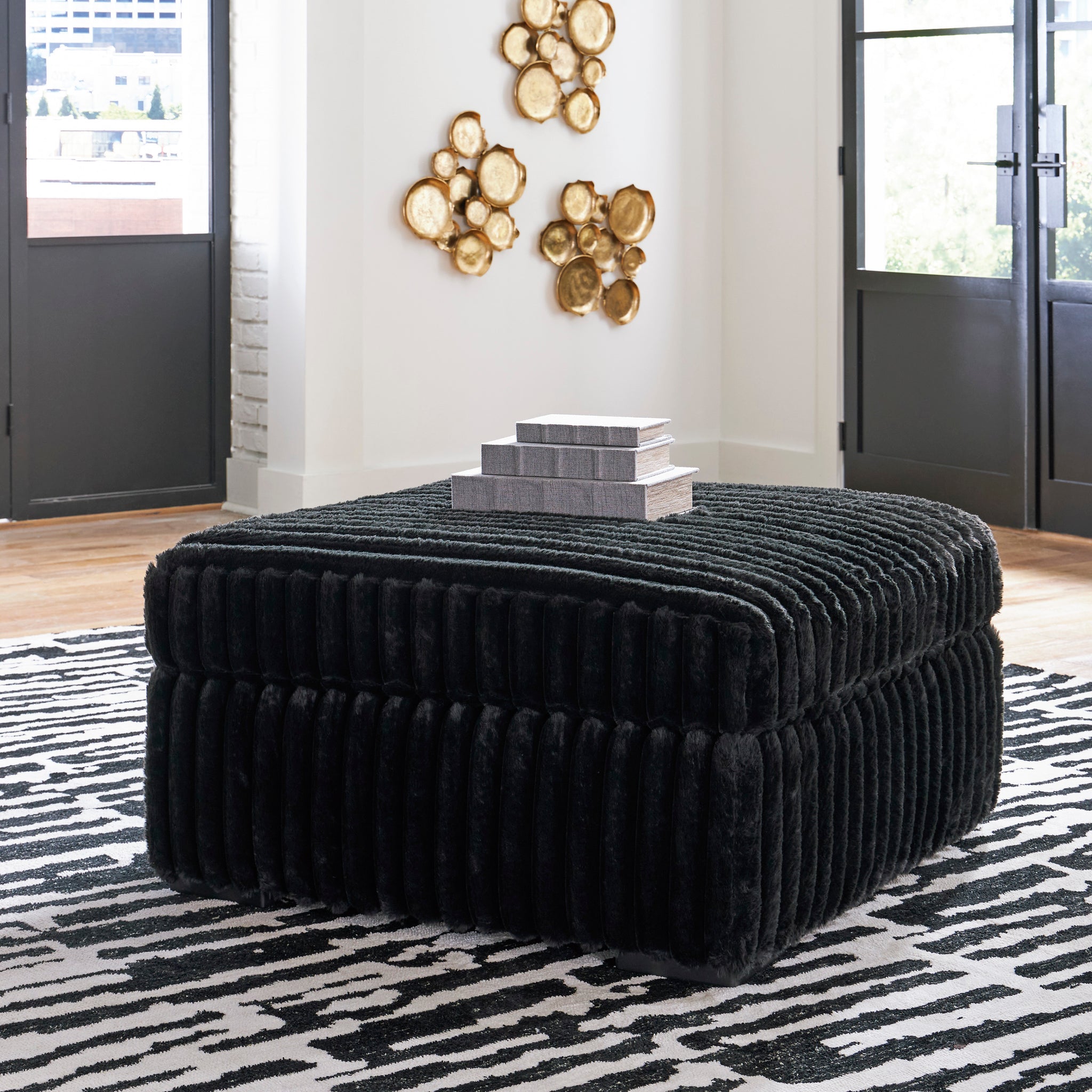 Midnight-Madness Oversized Ottoman