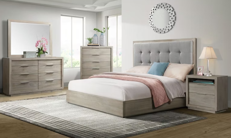 Arcadia Upholstered King Bed