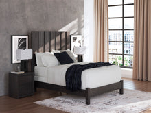 Load image into Gallery viewer, Fraluna Charcoal Queen Panel Bed

