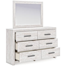 Load image into Gallery viewer, Cayboni Whitewash Dresser &amp; Mirror
