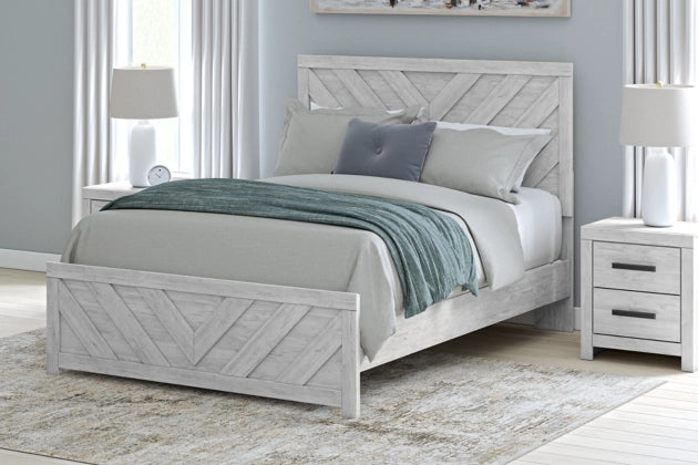 Cayboni Whitewash Queen Bed