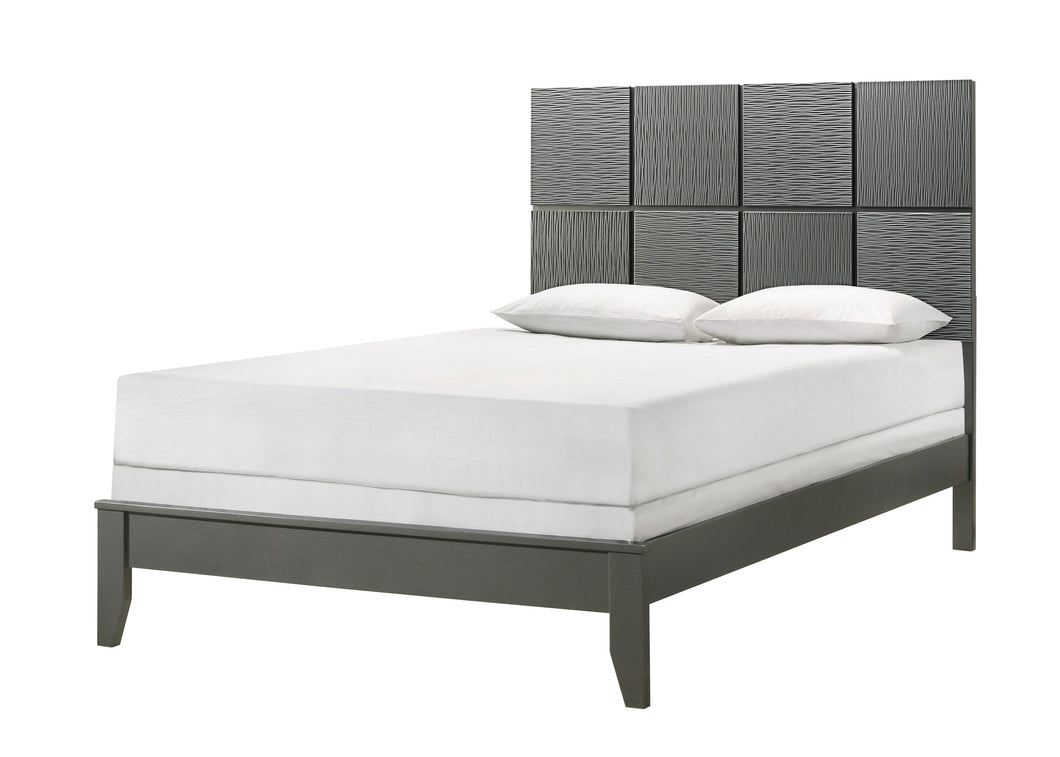 Denker Gunmetal Queen Bed