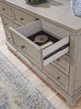 Load image into Gallery viewer, Lettner Light Gray Dresser &amp; Mirror
