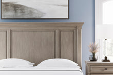 Load image into Gallery viewer, Lettner Light Gray King Panel Bed
