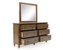 Load image into Gallery viewer, Sturlayne Brown Dresser &amp; Mirror
