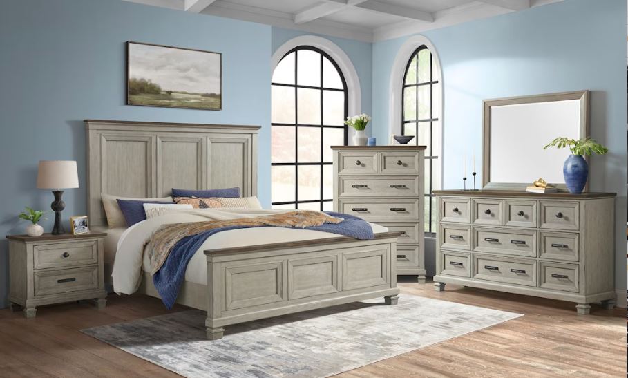 Farmington King Bed, Dresser & Mirror