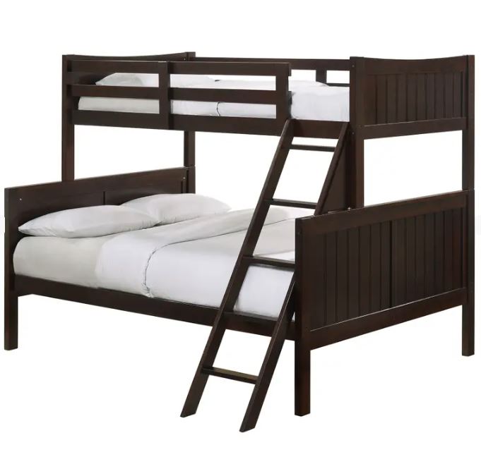 Sami Espresso Twin/Full Bunk Bed w/Ladder