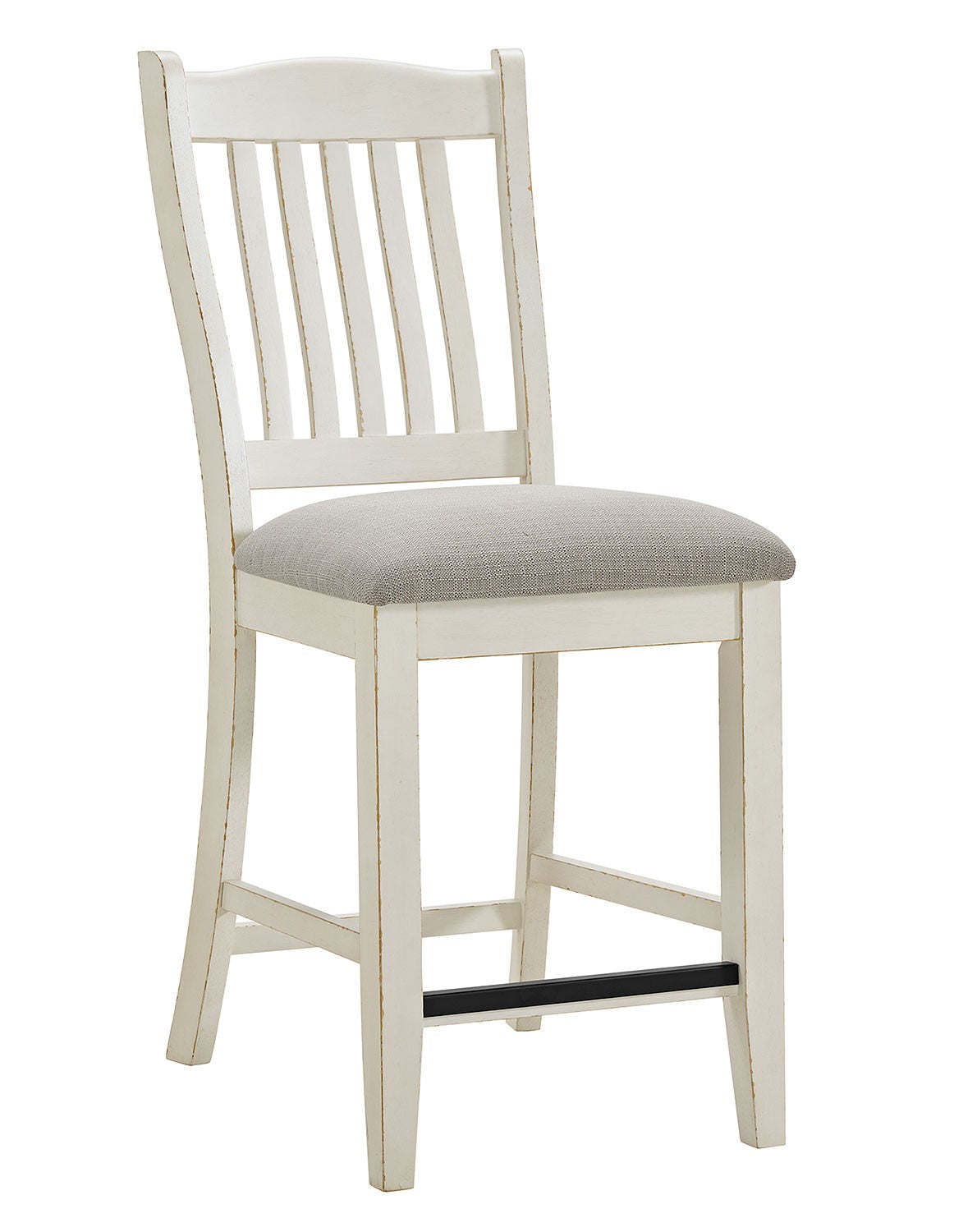 Bellevue Antique White/Walnut 6 Piece Counter Height Dining Set