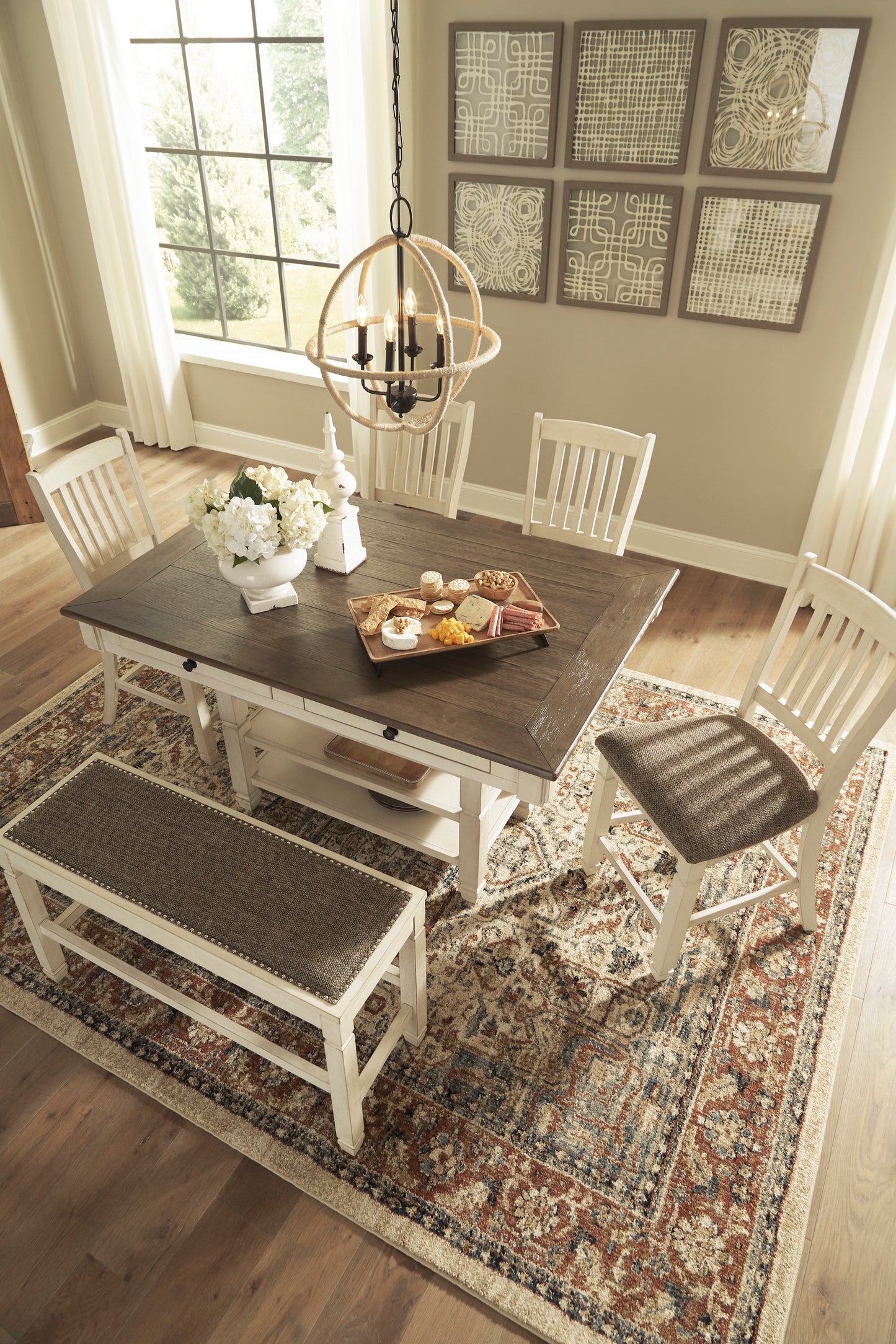 Bolanburg Two-tone 6 Piece Counter Height Dining Set