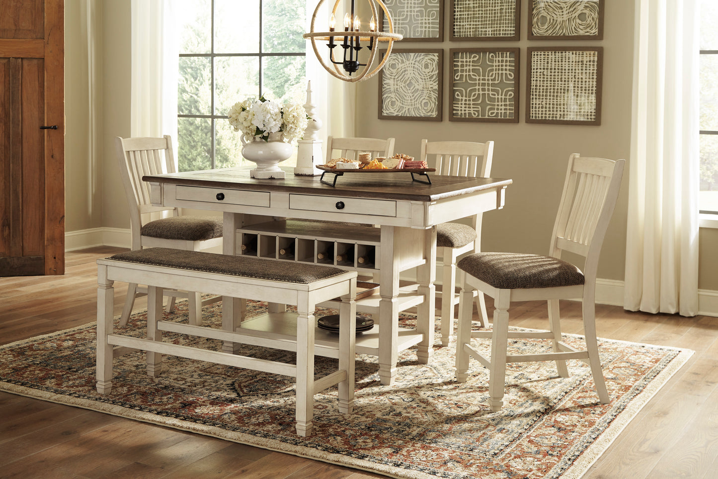 Bolanburg Two-tone 6 Piece Counter Height Dining Set
