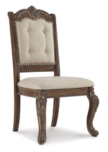 Load image into Gallery viewer, Charmond Brown Rectangular Extension Table &amp; 6 Upholstered Chairs
