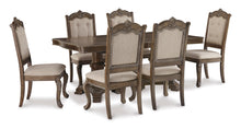 Load image into Gallery viewer, Charmond Brown Rectangular Extension Table &amp; 6 Upholstered Chairs
