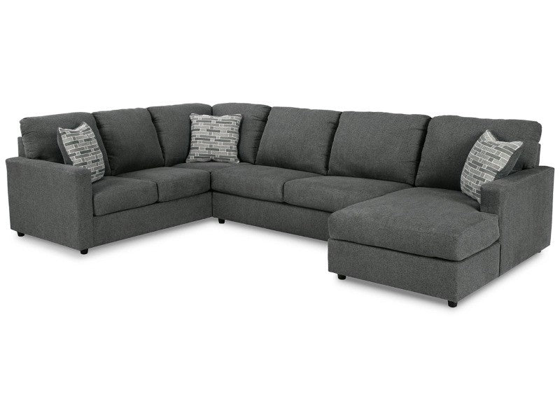 Edenfield Charcoal RAF Chaise Sectional